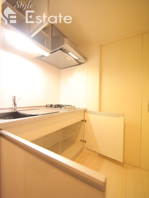 システムキッチン ガスコンロ二口付 収納