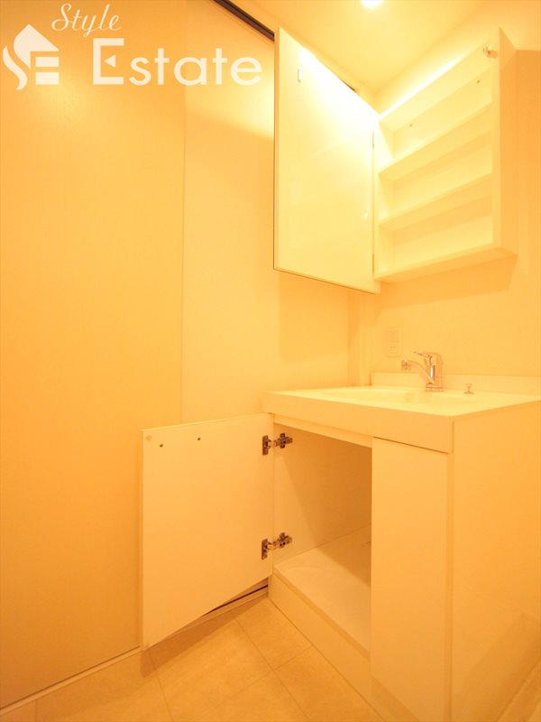 独立洗面台シャンプードレッサー付 収納