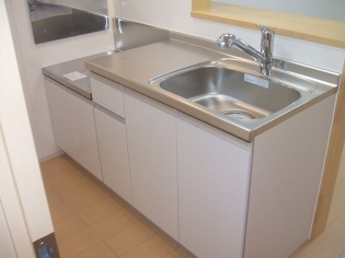 キッチン 2口コンロ設置可