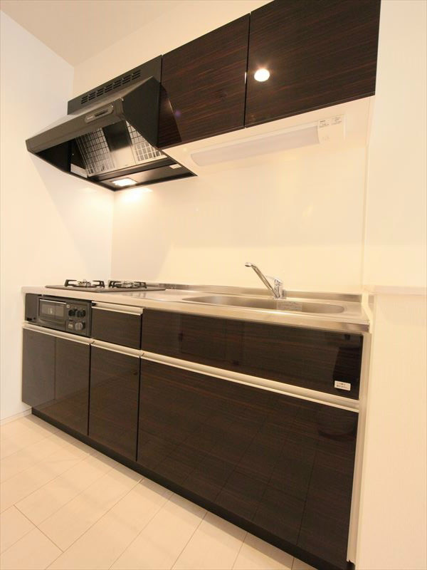 システムキッチン(ガス2口+グリル付)