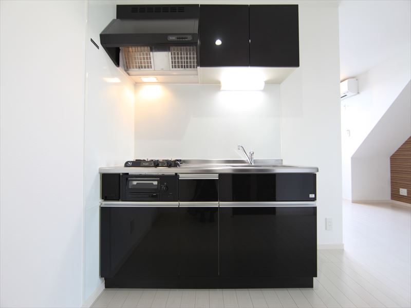 システムキッチン(2口ガスコンロ・グリル付)