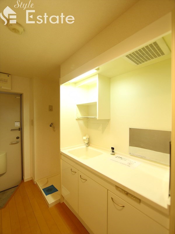 キッチン2口ガスコンロ置き場