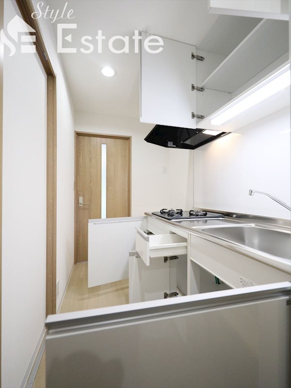 システムキッチン ガスコンロ二口付 収納