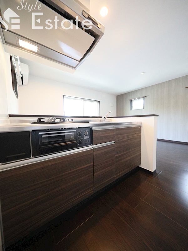 システムキッチン★2口ガスコンロ付★グリル付