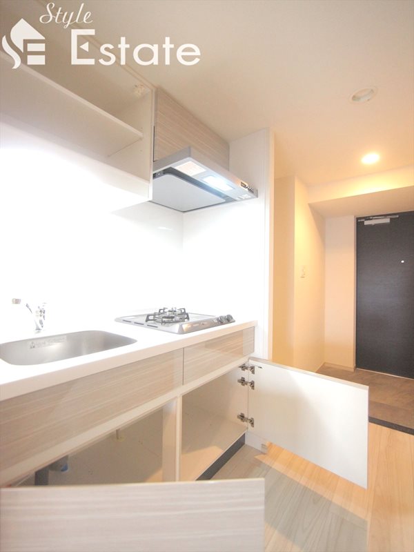 システムキッチン ガスコンロ二口付 収納