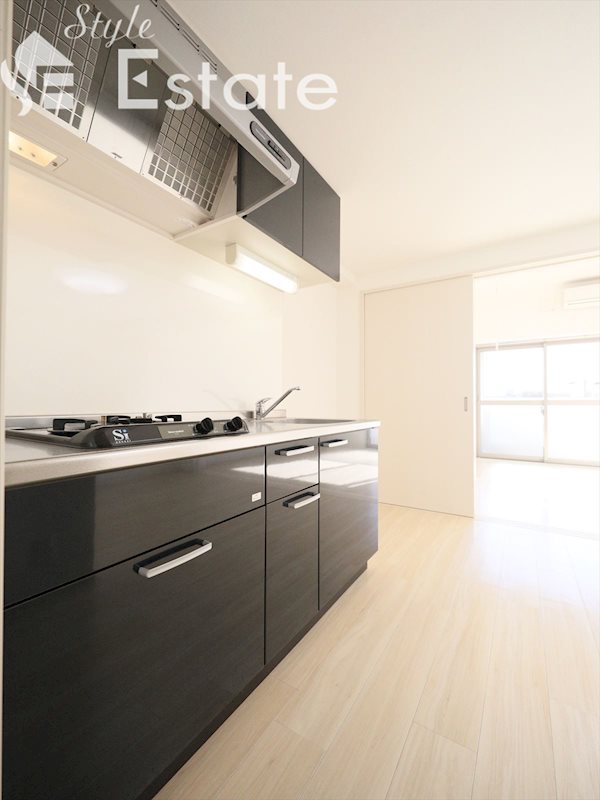 システムキッチン ガスコンロ二口付