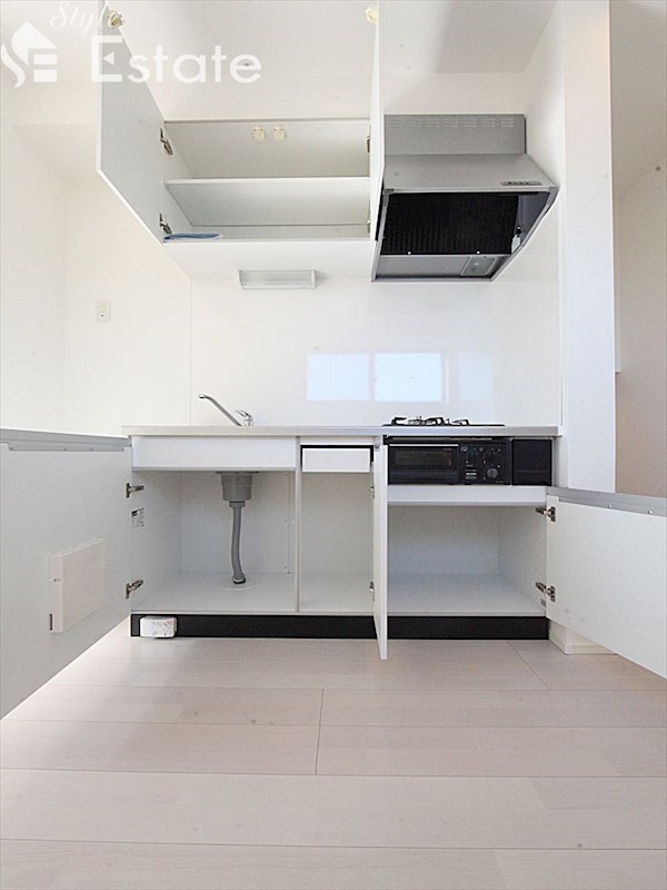 システムキッチン 2口コンロ グリル付 同仕様内装