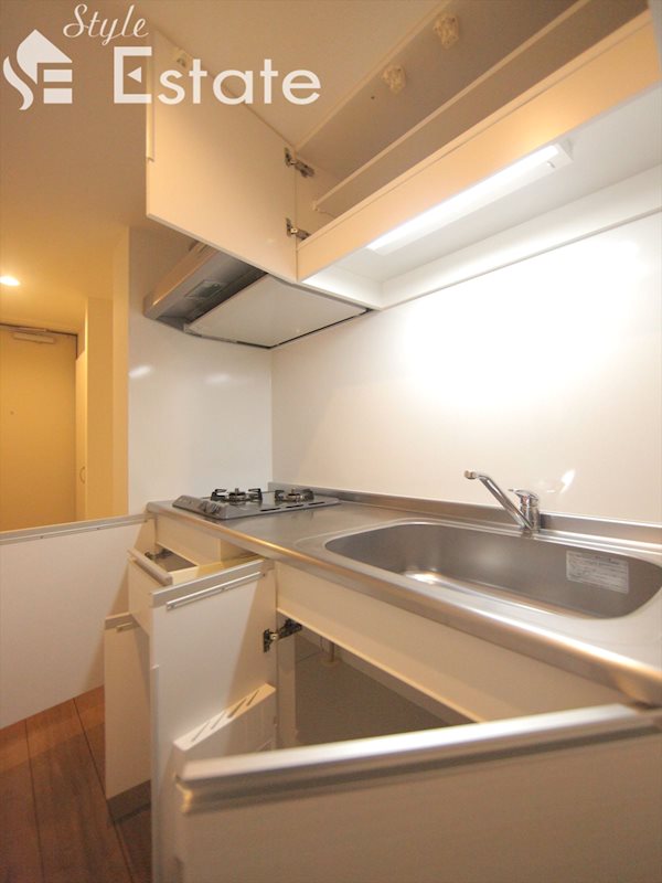 システムキッチン ガスコンロ二口付 収納 同仕様内装