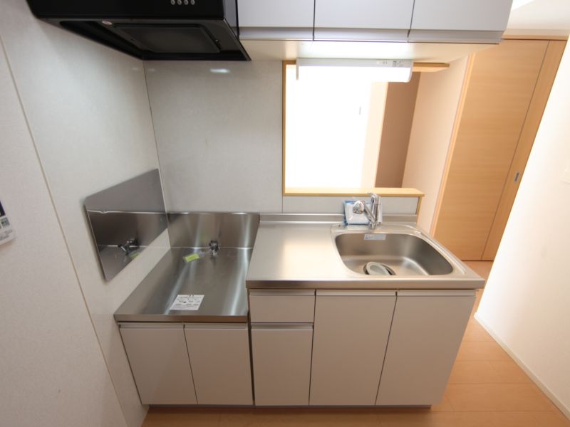 カウンターキッチン(ガス2口コンロ設置可)