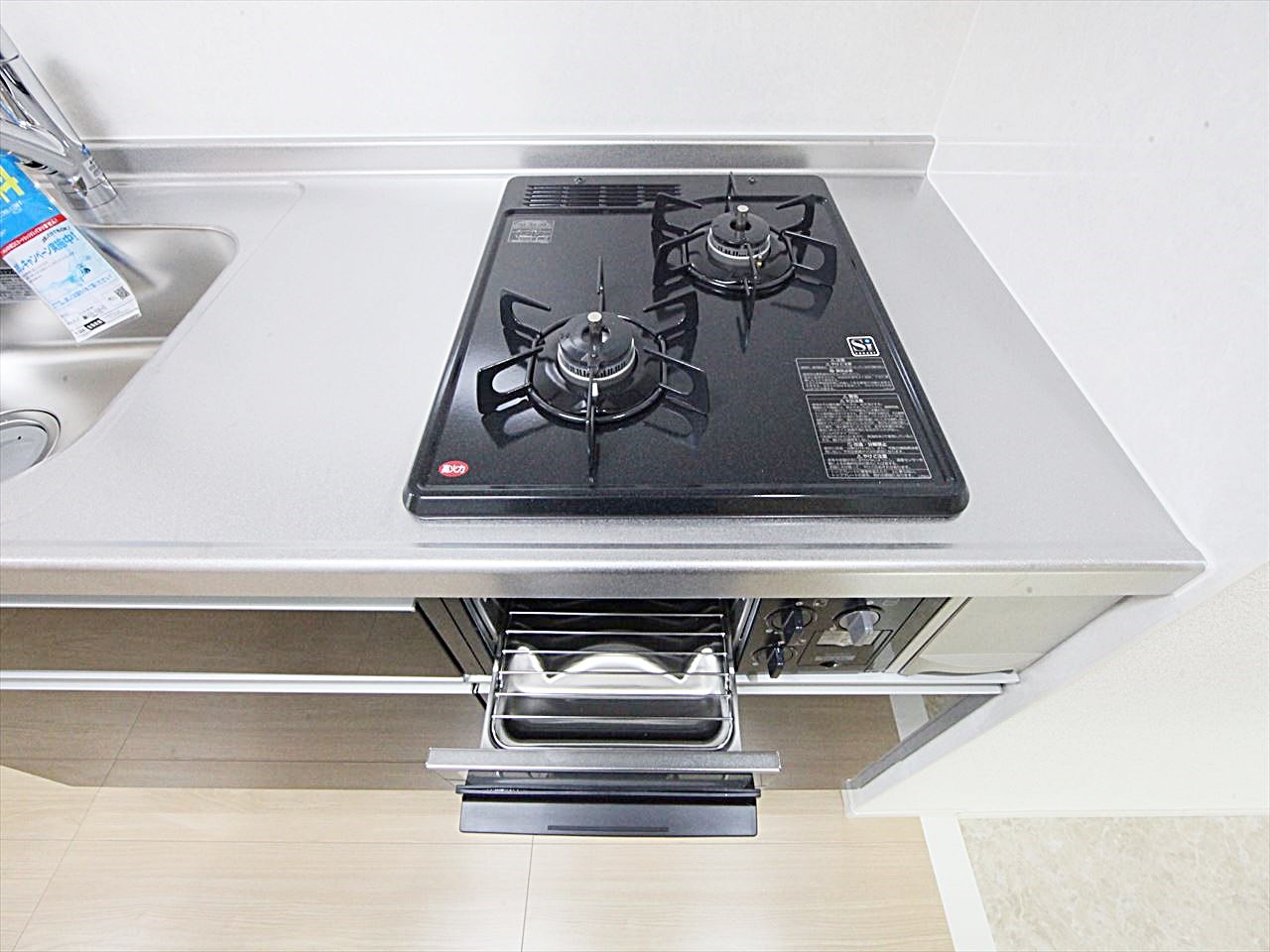 2口コンロ グリル付き 同仕様物件内装