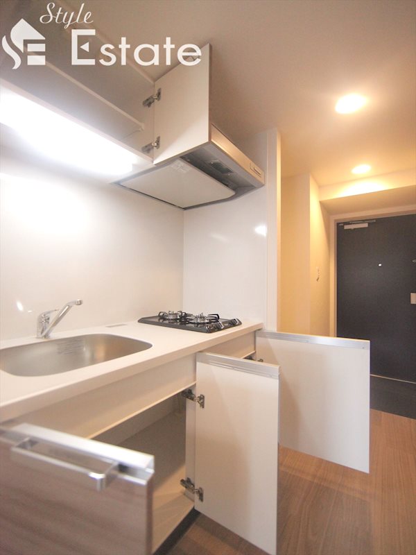 システムキッチン ガスコンロ二口付 収納