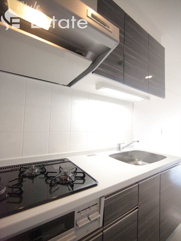 システムキッチン ガスコンロ三口付