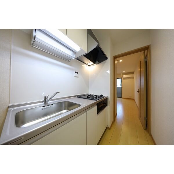 システムキッチン★2口ガスコンロ★グリル付