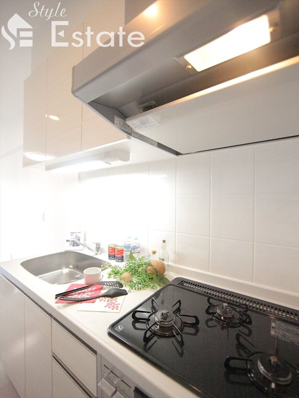 システムキッチン ガスコンロ三口付