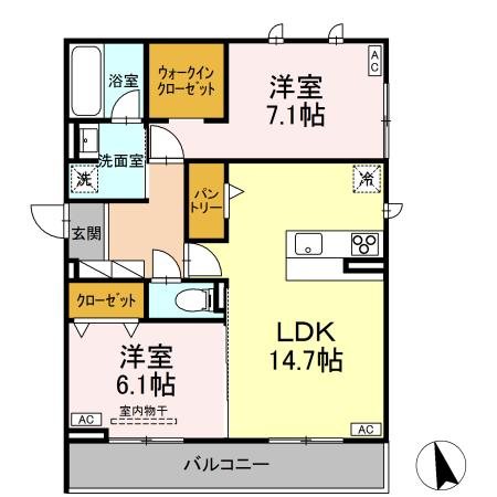 セレスティア長良　ウエスト