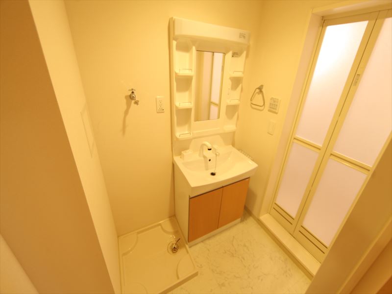 洗面所 独立洗面台 室内洗濯機置場