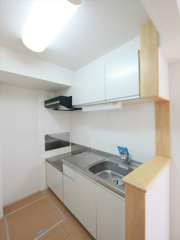 キッチン 2口ガスコンロ設置可