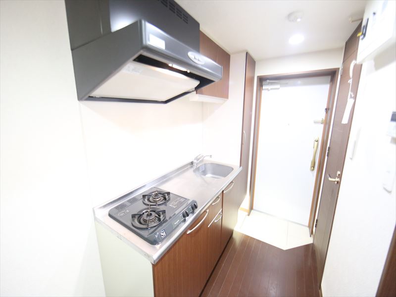 キッチン ガス2口コンロ グリル付き