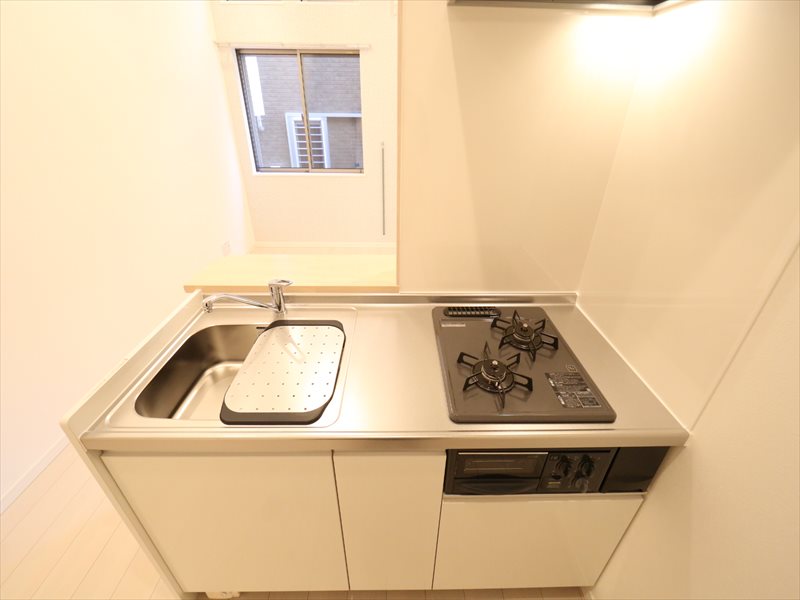 システムキッチン(ガス2口コンロ)