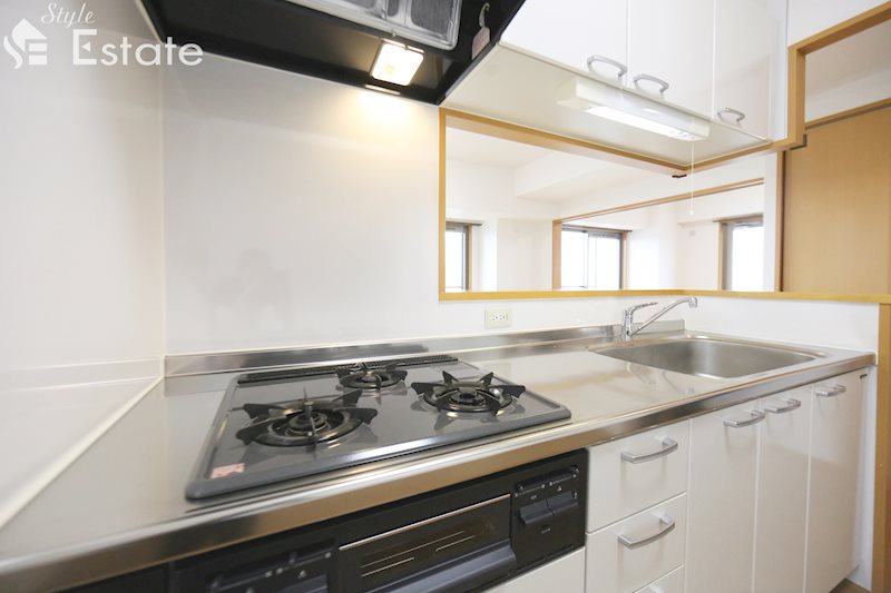 システムキッチン(ガス3口コンロ)