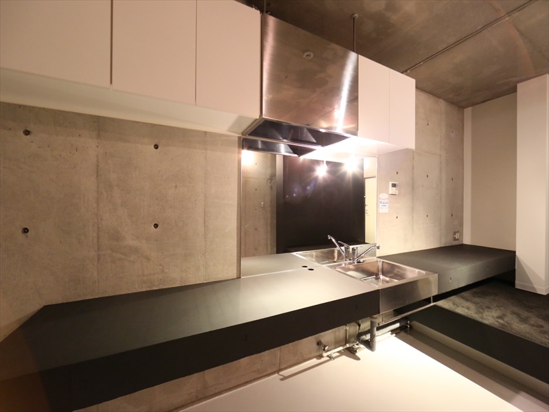 オリジナルキッチン ガス2口コンロ設置可