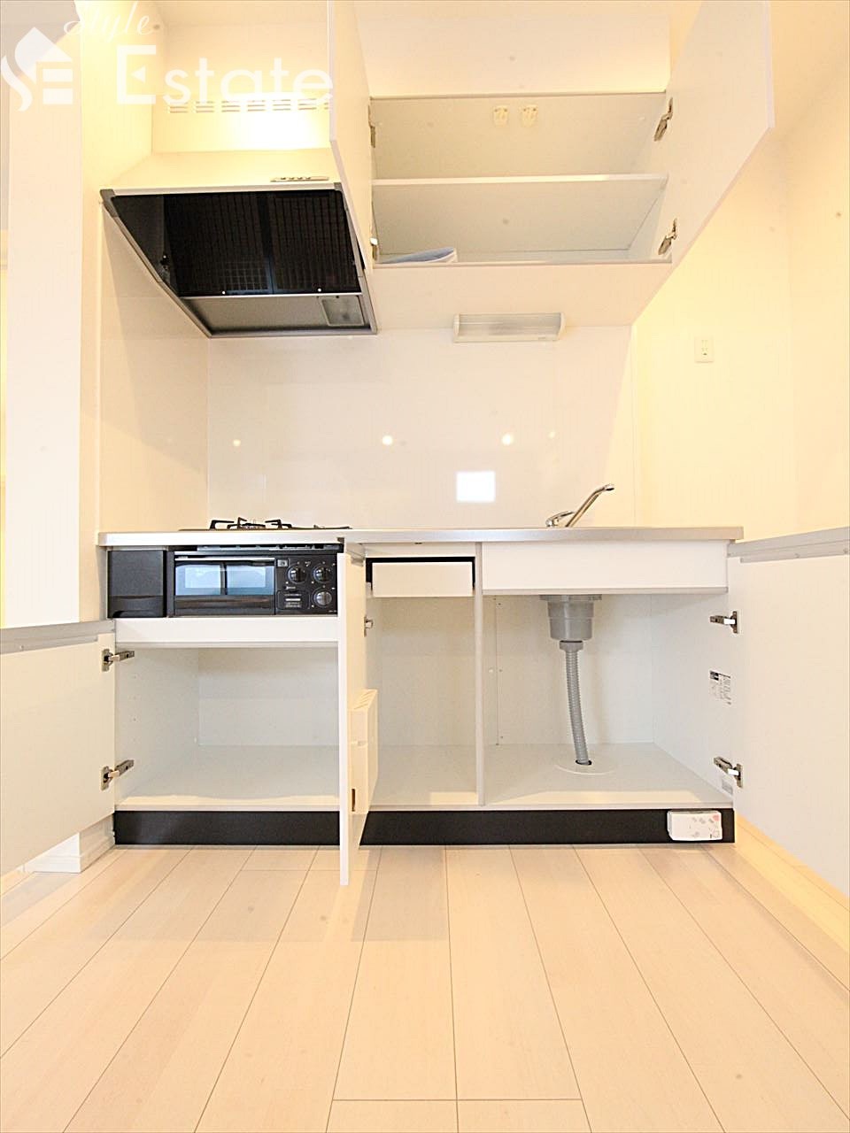 システムキッチン 2口コンロ グリル 同