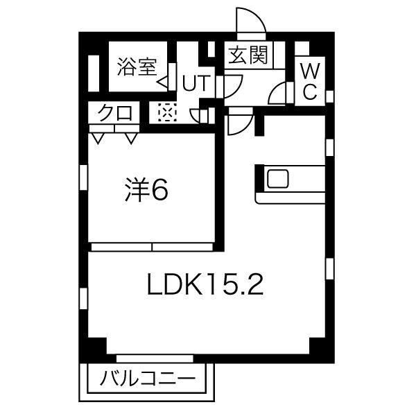 LDK     12.6帖　　洋室　　　4.4帖