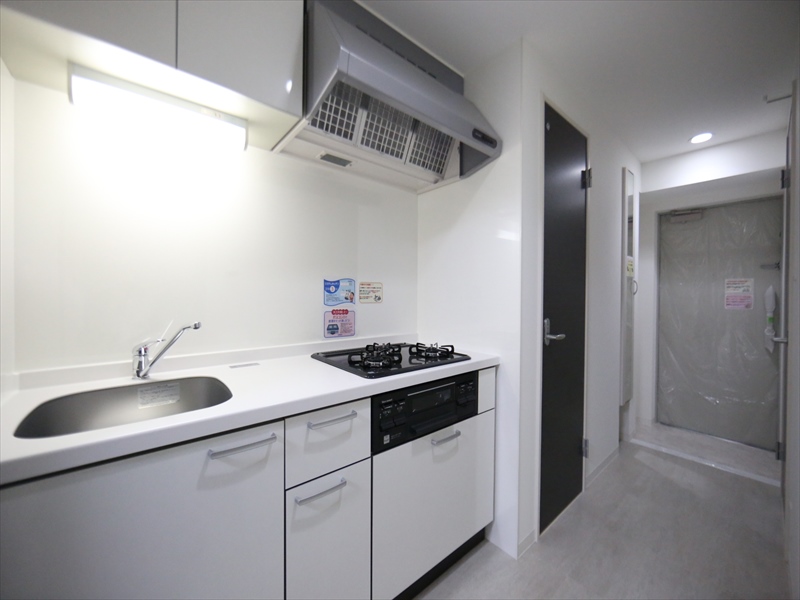 システムキッチン ガス3口コンロ グリル付