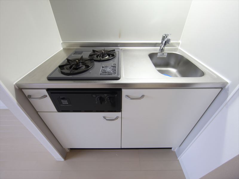 キッチン 2口コンロ付