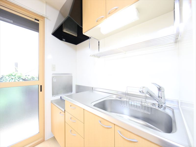 キッチン 2口ガスコンロ設置可