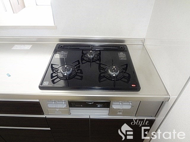 3口ガスコンロ グリル付