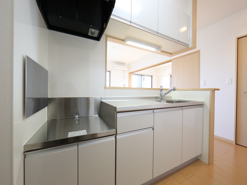 キッチン ガス2口コンロ設置可