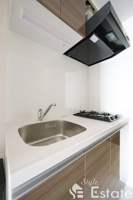 システムキッチン・ガス二口コンロ