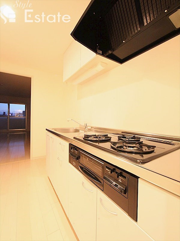 システムキッチン 3口コンログリル