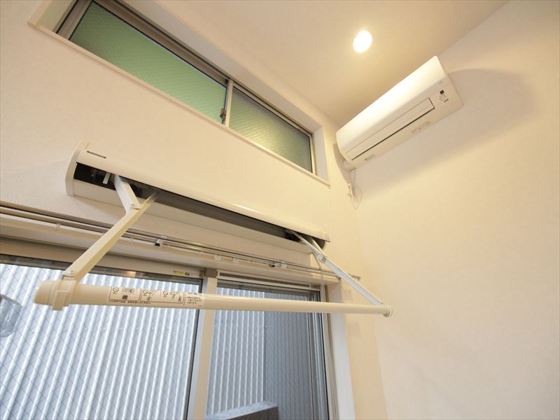 エアコン付・室内物干しも付いています!