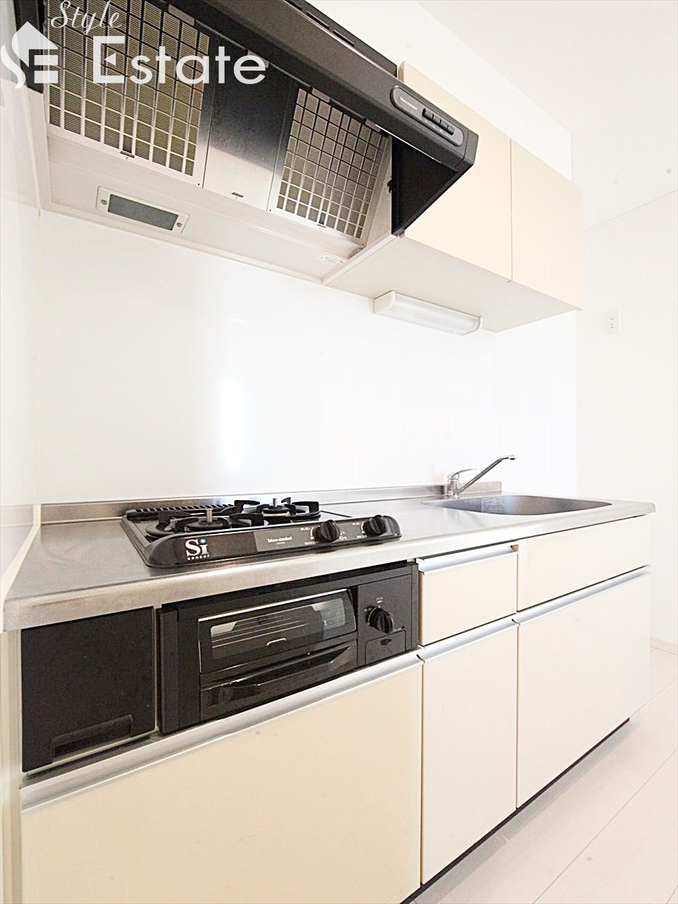 システムキッチン 2口ガスコンロ グリル付