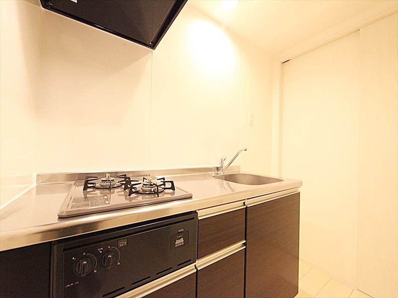 システムキッチン 2口ガスコンロ付