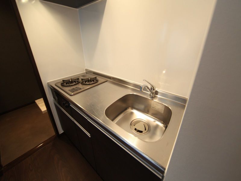 システムキッチン(ガス2口コンロ付)