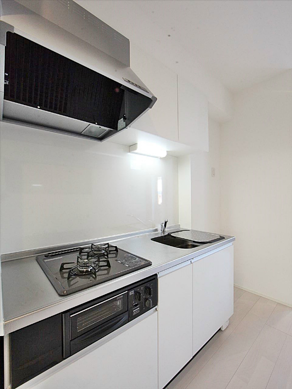 システムキッチン(2口コンロ、グリル付)