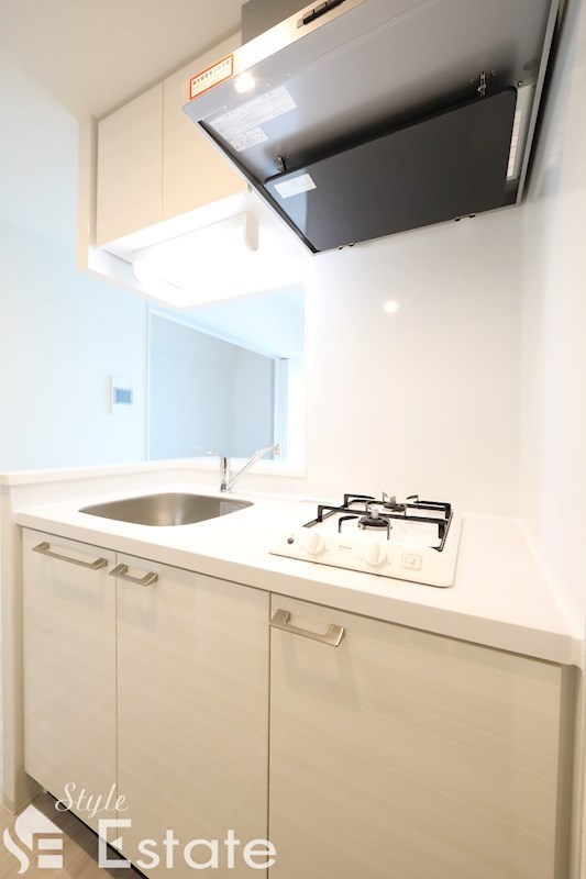 システムキッチン・ガス二口コンロ